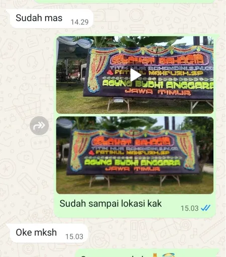 Pengiriman Papan Bunga Srigading Ngawen